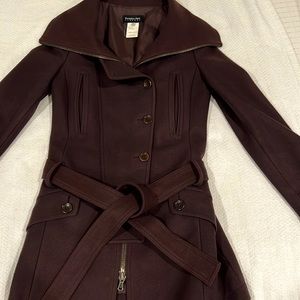Patrizia Pepe burgundy brown coat